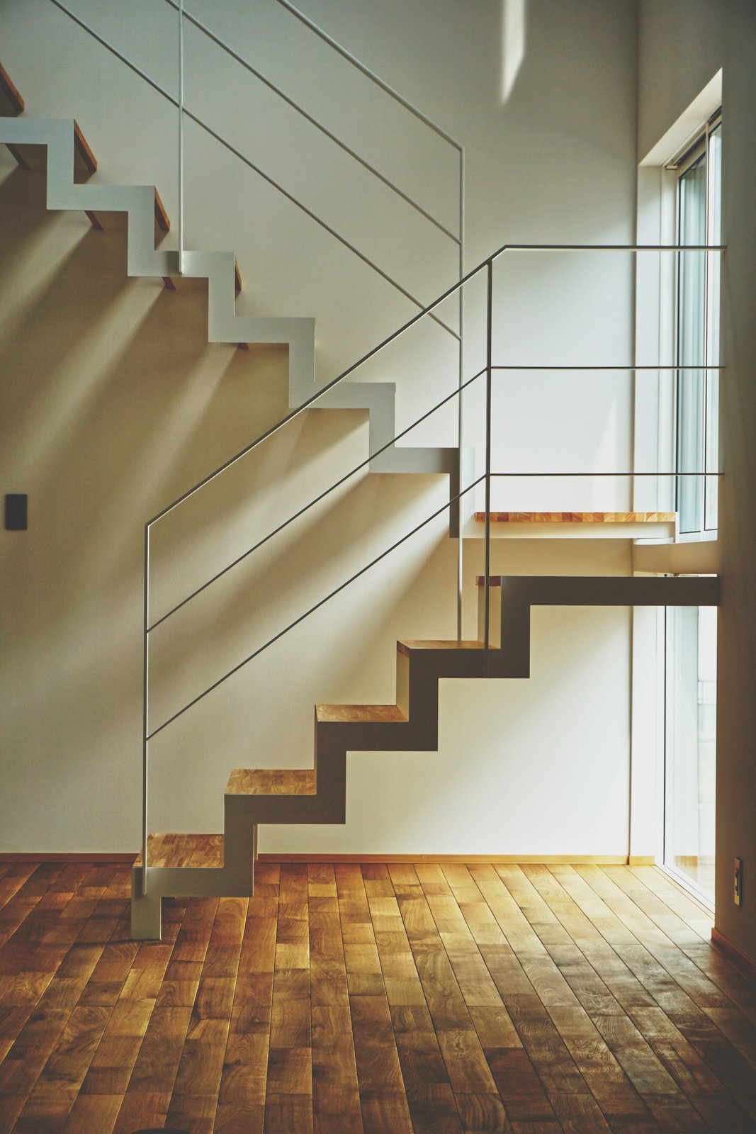 Custom wooden staircase